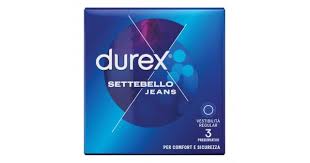 DUREX Settebello Jeans 3 Profilattici Sottili